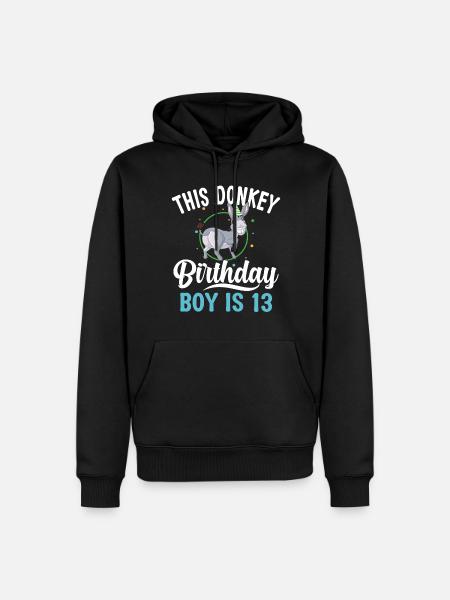 Donkey Lover Gifts - Männer Premium Bio Hoodie - Schwarz