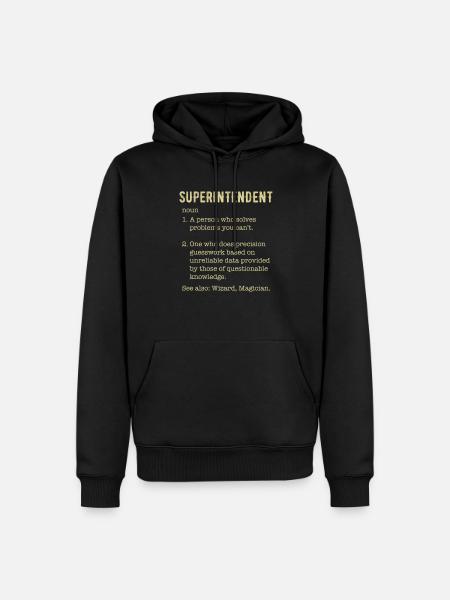 superintendent definition - Männer Premium Bio Hoodie - Schwarz