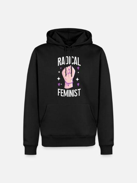 Feminist Radical Feminist - Men’s Premium Organic Hoodie - black