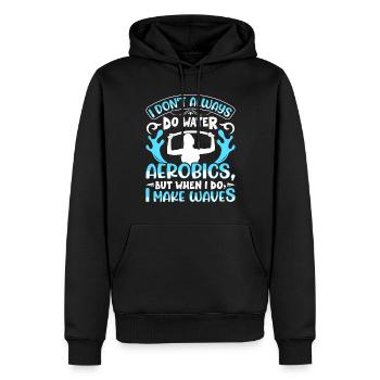 Aerobic Exercise Designs - Männer Premium Bio Hoodie - Schwarz - Vorne - Nico (187cm)