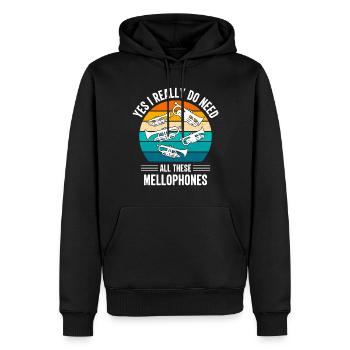 Mellophonist Musical Instrument Orchestra - Men’s Premium Organic Hoodie - black - Front - Nico (187cm)