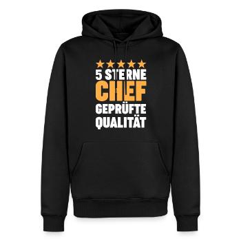 Arbeit Kollegen Büro Teamleiter Führungskraft Chef - Männer Premium Bio Hoodie - Schwarz - Vorne - Nico (187cm)