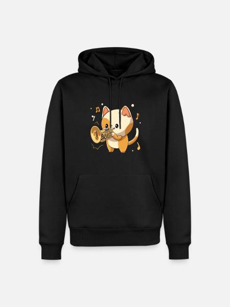 Mellophonist Musikinstrument Mellophon Spieler - Herre Premium økologisk hoodie - sort