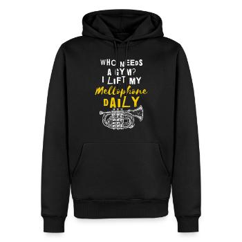 Mellophonist, Musical Instrument Orchestra, - Men’s Premium Organic Hoodie - black - Front - Nico (187cm)