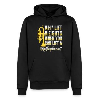 Mellophonist, Musical Instrument Orchestra, - Men’s Premium Organic Hoodie - black - Front - Nico (187cm)
