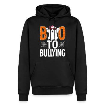 Prévention de l’intimidation Drôle Boo Unity Day End - Sweat à capuche Premium bio Homme - noir - Devant - Nico (187cm)