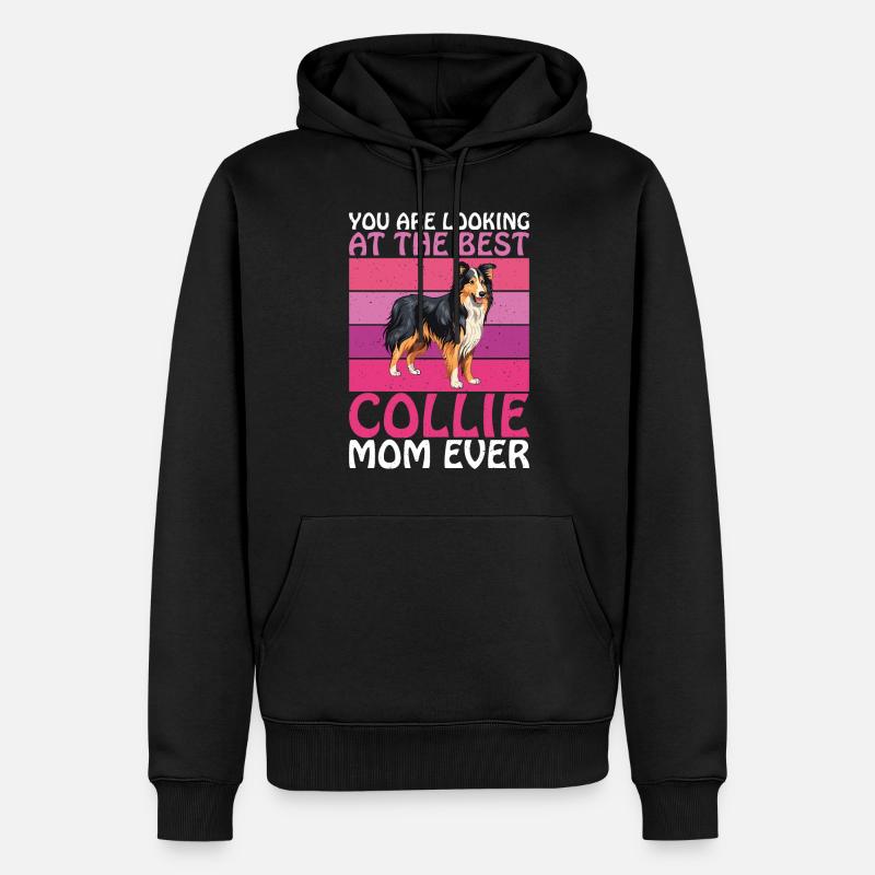 Cadeaux Collie - Sweat à capuche Premium bio Homme - noir
