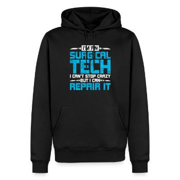 Chirurgischer Assistent - Männer Premium Bio Hoodie - Schwarz - Vorne - Nico (187cm)