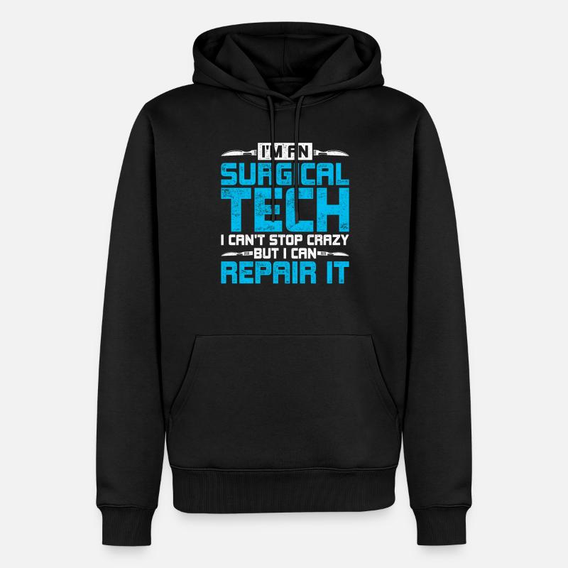 Chirurgischer Assistent - Männer Premium Bio Hoodie - Schwarz