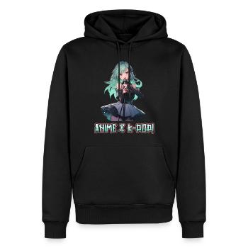 Anime Und K-Pop Koreanische Popmusik Kpop - Männer Premium Bio Hoodie - Schwarz - Vorne - Nico (187cm)