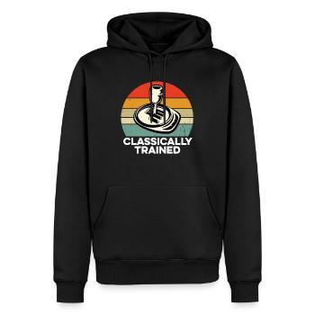 Bâton de vitesse manuel de vitesse de formation classique - Sweat à capuche Premium bio Homme - noir - Devant - Nico (187cm)