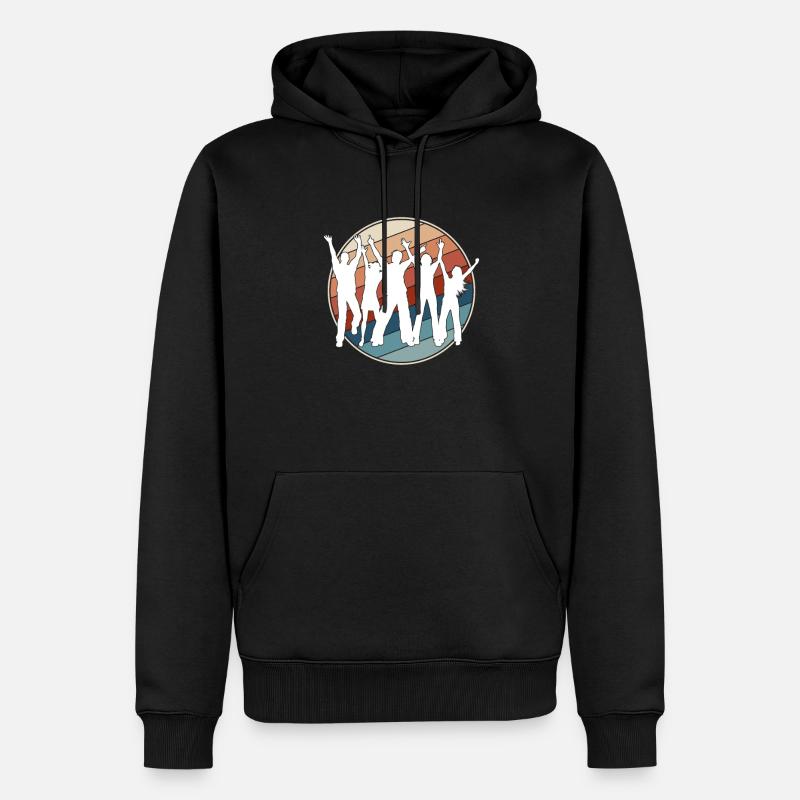 Danse Rétro - Sweat à capuche Premium bio Homme - noir