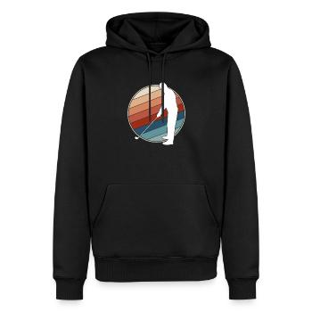 Golf Retro - Männer Premium Bio Hoodie - Schwarz - Vorne - Nico (187cm)