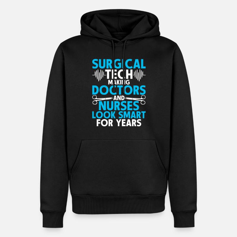 Chirurgischer Assistent Surgical Tech - Männer Premium Bio Hoodie - Schwarz
