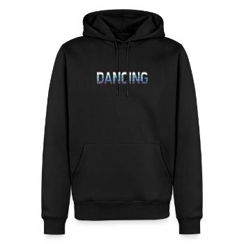 Danser - Sweat à capuche Premium bio Homme - noir - Devant - Nico (187cm)