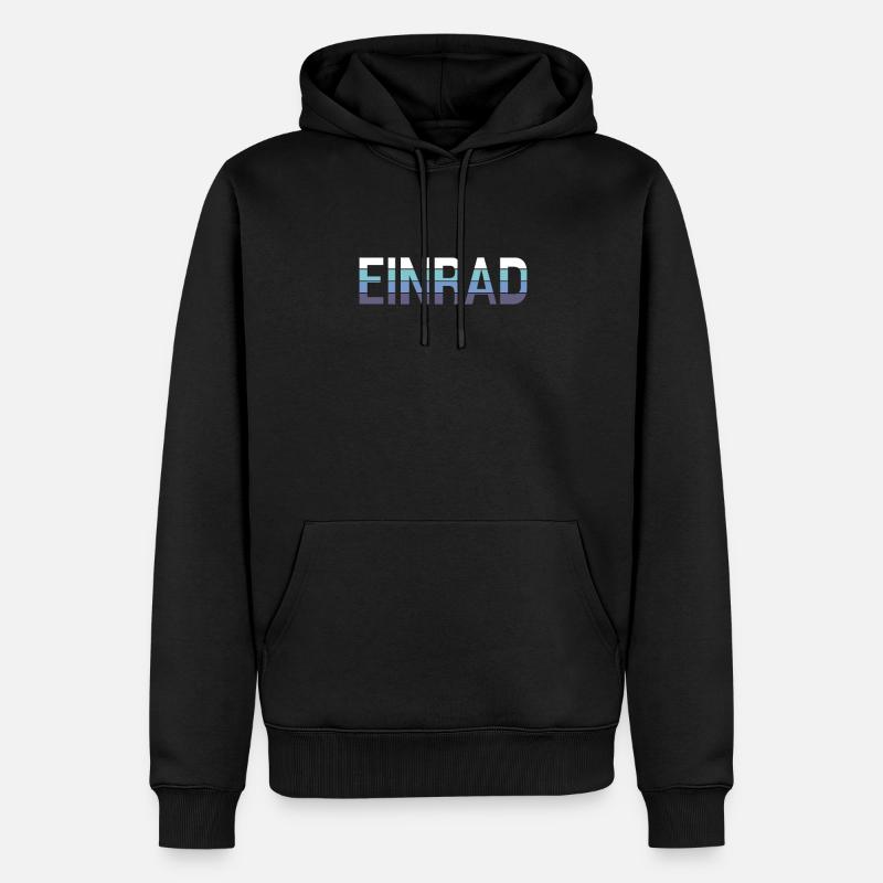 Einrad - Männer Premium Bio Hoodie - Schwarz