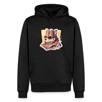 Chiens Chien Propriétaire Chien Amoureux Animal - Sweat à capuche Premium bio Homme - noir - Devant - Nico (187cm)
