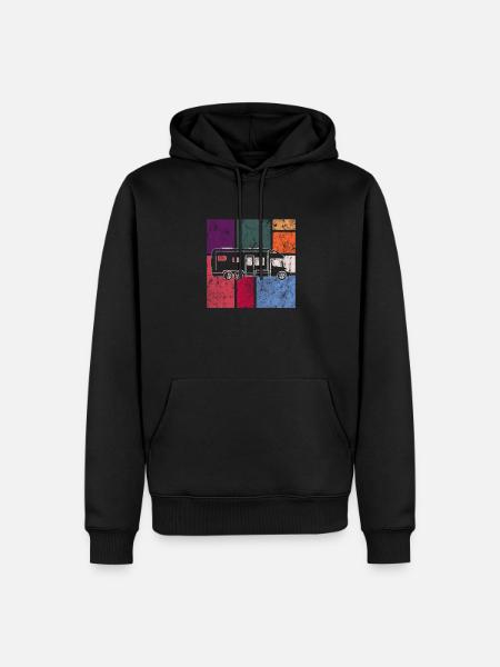 Camping - Sweat à capuche Premium bio Homme - noir
