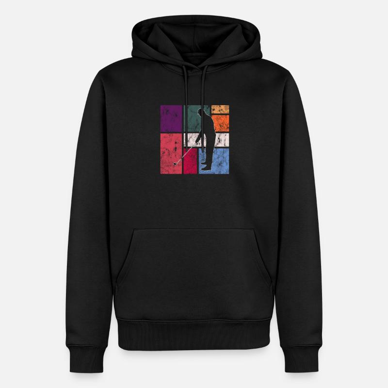Golfe - Sweat à capuche Premium bio Homme - noir