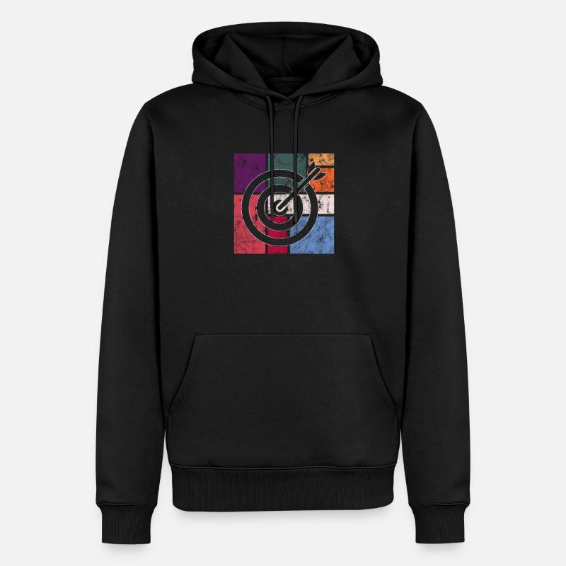 Darts - Männer Premium Bio Hoodie - Schwarz