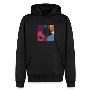 Badminton - Men’s Premium Organic Hoodie - black - Front - Nico (187cm)