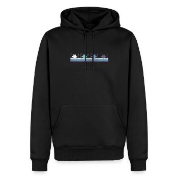 Percussion - Sweat à capuche Premium bio Homme - noir - Devant - Nico (187cm)