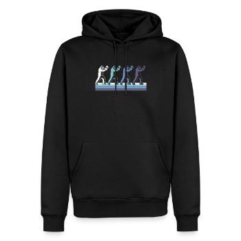 Paintball - Männer Premium Bio Hoodie - Schwarz - Vorne - Nico (187cm)