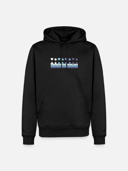 Poker - Men’s Premium Organic Hoodie - black