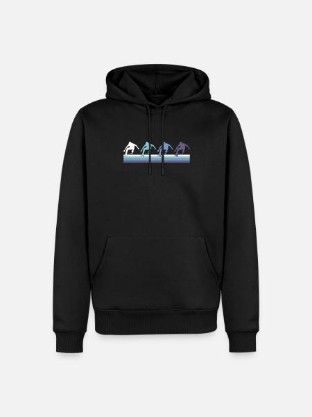 Skating - Men’s Premium Organic Hoodie - black
