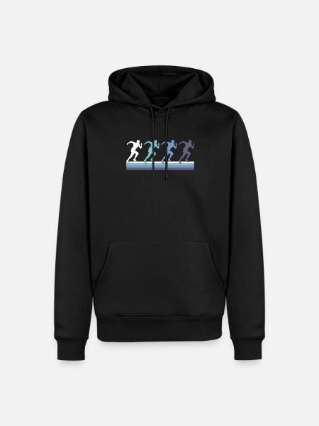 Jog - Men’s Premium Organic Hoodie - black
