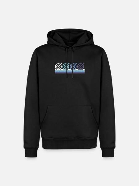 Darts - Men’s Premium Organic Hoodie - black