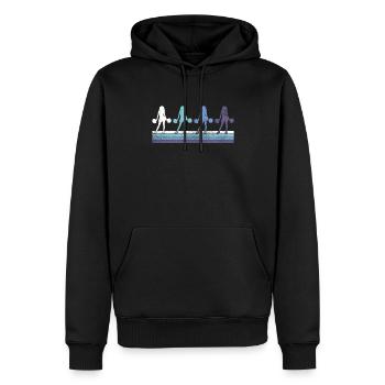Cheerleading - Männer Premium Bio Hoodie - Schwarz - Vorne - Nico (187cm)