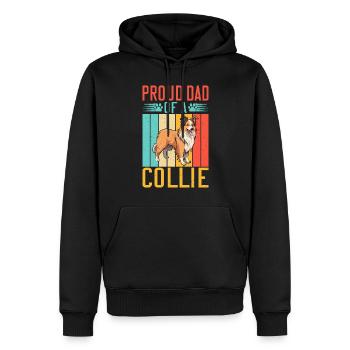 Cadeaux Collie - Sweat à capuche Premium bio Homme - noir - Devant - Nico (187cm)