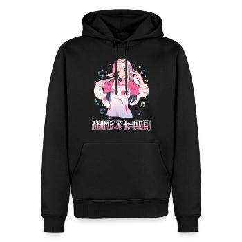 Anime Und K-Pop Koreanische Popmusik Kpop - Männer Premium Bio Hoodie - Schwarz - Vorne - Nico (187cm)