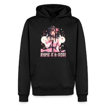 Anime Und K-Pop Koreanische Popmusik Kpop - Männer Premium Bio Hoodie - Schwarz - Vorne - Nico (187cm)
