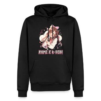 Anime Und K-Pop Koreanische Popmusik Kpop - Männer Premium Bio Hoodie - Schwarz - Vorne - Nico (187cm)