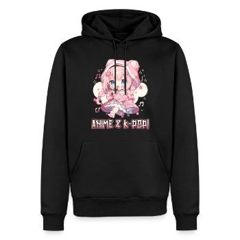 Anime Und K-Pop Koreanische Popmusik Kpop - Männer Premium Bio Hoodie - Schwarz - Vorne - Nico (187cm)