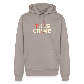 True Crime Podcast Besessenes Fest - Männer Premium Bio Hoodie - Taupe - Vorne - Nico (187cm)