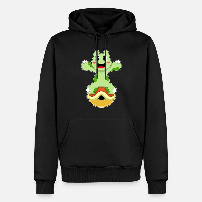Shellless turtle - Men’s Premium Organic Hoodie - black