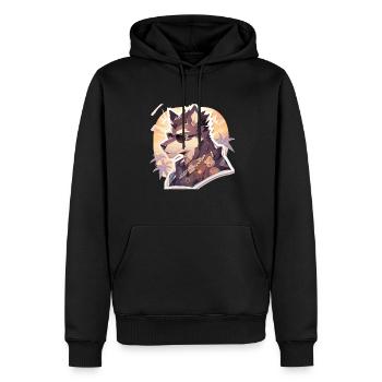 Chiens Chien Propriétaire Chien Amoureux Animal - Sweat à capuche Premium bio Homme - noir - Devant - Nico (187cm)