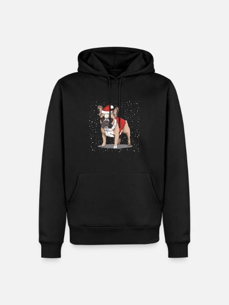 French Bulldog Christmas - Men’s Premium Organic Hoodie - black