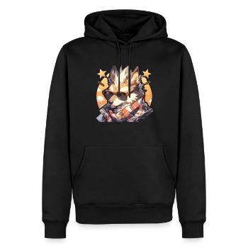 Chiens Chien Propriétaire Chien Amoureux Animal - Sweat à capuche Premium bio Homme - noir - Devant - Nico (187cm)