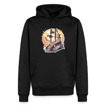 Chiens Chien Propriétaire Chien Amoureux Animal - Sweat à capuche Premium bio Homme - noir - Devant - Nico (187cm)