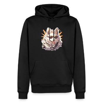 Chiens Chien Propriétaire Chien Amoureux Animal - Sweat à capuche Premium bio Homme - noir - Devant - Nico (187cm)