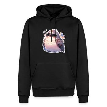 Oiseaux Oiseaux Drôles d’animaux Habitant de la forêt Animal - Sweat à capuche Premium bio Homme - noir - Devant - Nico (187cm)