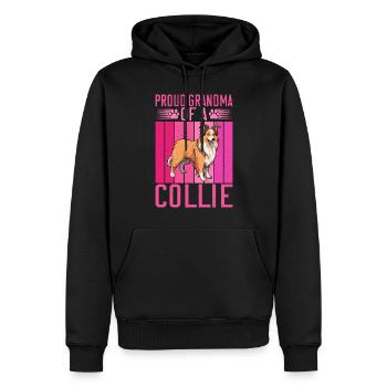 Cadeaux Collie - Sweat à capuche Premium bio Homme - noir - Devant - Nico (187cm)