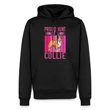 Collie Gifts - Männer Premium Bio Hoodie - Schwarz - Vorne - Nico (187cm)
