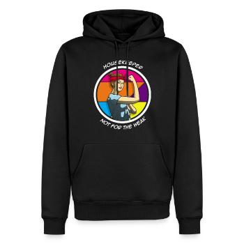 Housekeeper Not For The Weak - Männer Premium Bio Hoodie - Schwarz - Vorne - Nico (187cm)