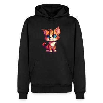 Animal Lover - Cute Animal Graphic - - Men’s Premium Organic Hoodie - black - Front - Nico (187cm)