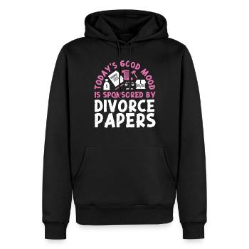 Happy Divorce Party Today's Good - Männer Premium Bio Hoodie - Schwarz - Vorne - Nico (187cm)